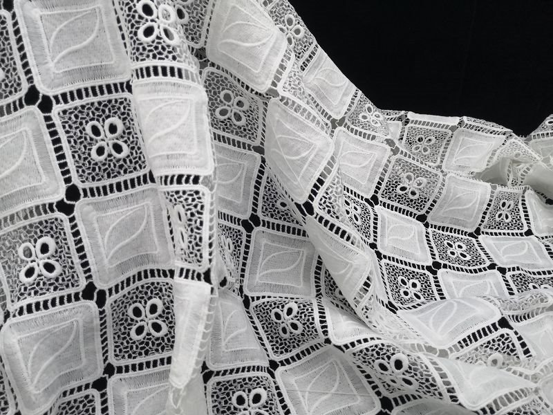 Hollow Embroidery Lace Fabric Hollow Embroidery Lace Fabric